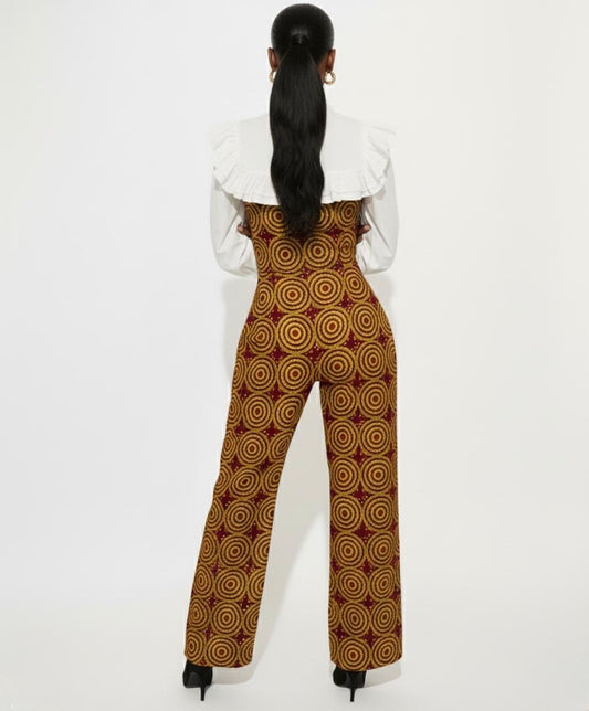 AZIA’S JUMPSUIT -Étoffe africaine imprimée